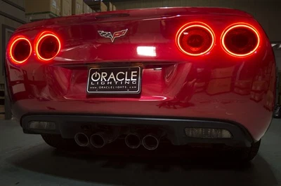 For Chevrolet Corvette C6 2005-2013 ORACLE LED Tail Light Halo Kit Red - Image 1 of 4