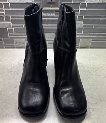 Botas de vestir vintage tacón grueso punta cuadrada talla 8 M Foto 1 de 4