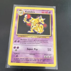 Juego Base Inglés Kadabra 32/102 De Colección Regular Ilimitado Pokémon Juego de Cartas Coleccionables LP - Imagen 1 de 10