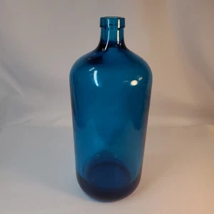 Schwere Tschechoslowakei türkisblaue Flasche 9"T - Bild 1 von 4