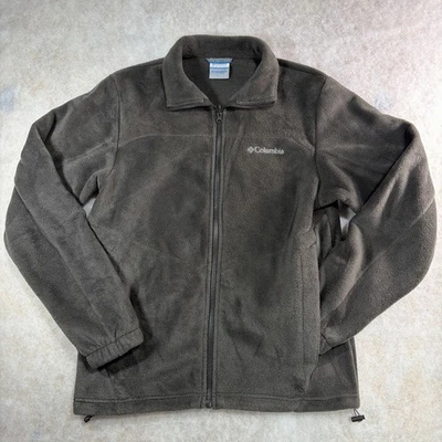 Columbia Mens Dark Grey Long Sleeve Full Zip Fleece Jacket Size Small W/ Pockets - Image 1 of 4