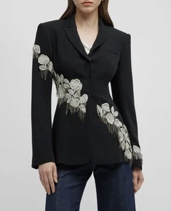 795$ Cinq A Sept Candace Blazer Embellecido Mujer Talla: 6 - Imagen 1 de 15