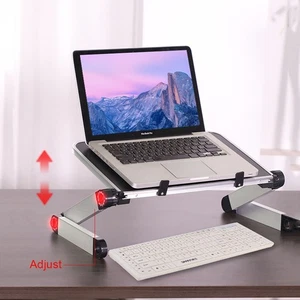 Foldable Laptop Stand – Adjustable Ergonomic Desk & Tablet Holder - Afbeelding 1 van 8