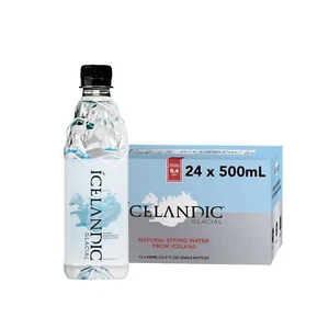 Isländisches Gletscher natürliches alkalisches Quellwasser 16,9 flüssige Unzen 24er Pack - Bild 1 von 7