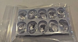 Lote de 10 Cristales Swarovski Transparente 18mm Octágono 2 Agujeros Joyería Araña Artesanía - Imagen 1 de 2