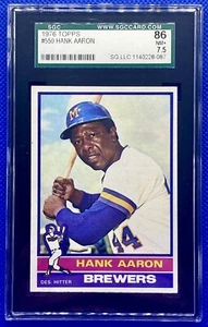 1976 Topps Hank Aaron #550 SGC 7.5 GC118 - Bild 1 von 2