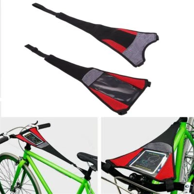 Road Bike Bicycle Frame Guard Strap Net Catcher Turbo Trainer Sweat Cover Belts - Image 1 of 4