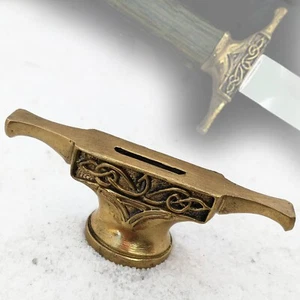 Protector de dedo de cuchillo FINK CELTIC de bronce para cuchillos personalizados para hacer mango - Imagen 1 de 6