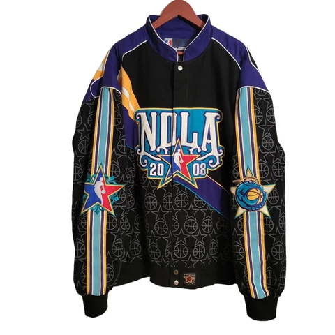 Vintage JH DEISGNS NBA 2008 NBA CHAMPS JACKET New Orleans All Star NOLA 6XL 5XL Cover