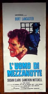 ORIGINAL ITALIENISCHES FILMPOSTER PLAYBILL Der Mitternachtsmann BURT LANCASTER - Bild 1 von 2
