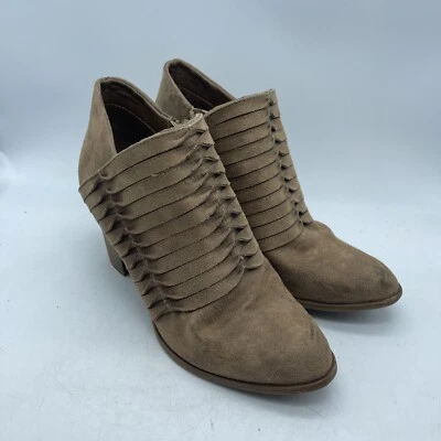 Botines Fergalicious para mujer talla 8 CALHOUN gamuza punta cerrada tostados cremallera lateral Foto 1 de 4