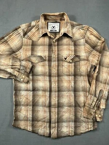 Company 81 Button Up Shirt Mens Large Brown Plaid Long Sleeve Casual 1 - Picture 1 of 11