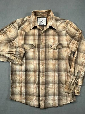 Company 81 Button Up Shirt Mens Large Brown Plaid Long Sleeve Casual 1 - Image 1 of 4