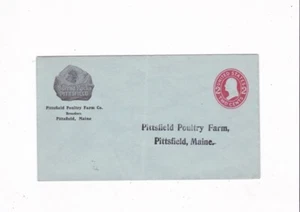 VINTAGE PITTSFIELD, HAUPTGEFLÜGELZÜCHTER 2 CENT FRANKIERT WASHINGTON BLUE POSTHÜLLE - Bild 1 von 2