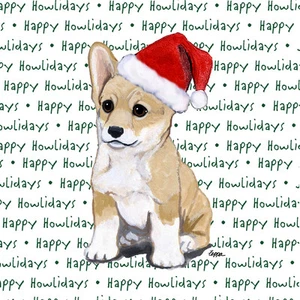 Corgi Untersetzer Weihnachten Thema Pembroke Welpe - Bild 1 von 2