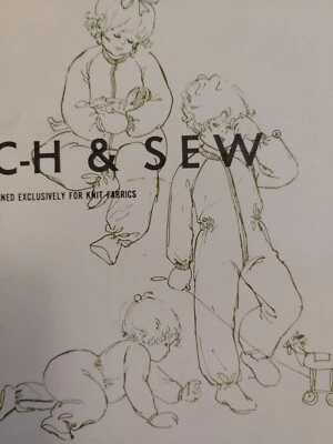 Sleeper Suit Footed Pajamas 6M 12M 18M 24M Stretch N Sew 825 Sewing Pattern UC - Image 1 of 4