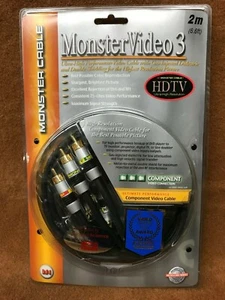 NOS NEW Monster Cable MV3CV-2M "VIDEO 3 Series" Component Video Cable - 2 Meter - Picture 1 of 1
