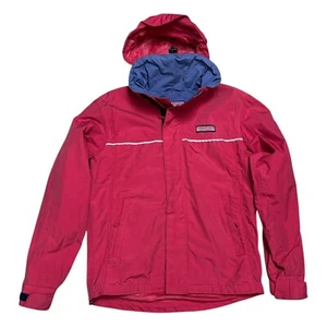 VINEYARD VINES Water Resistant Pink Designer Windbreaker Jacket w Hood Womens XS - Picture 1 of 6
