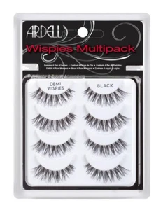 ARDELL Demi Wispies Pestañas Falsas Multipack (4 Pares) Negro - Nuevo - Imagen 1 de 2