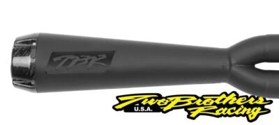 Two Brothers 005-3750199-B Negro Comp-S 2-1 Sistema Completo 06-17 Harley Dyna Foto 1 de 2