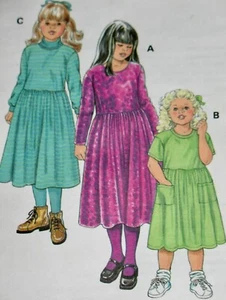 VESTIDOS SUÉTER PARA NIÑAS PATRÓN DE COSTURA #2708 ~ Tallas 4-5-6-7 ¡Sin cortar sellado! - Imagen 1 de 3
