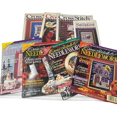 Cross Stitch and Country Crafts Magazine 1988-1996 Lot Of 7 Vintage Christmas - Image 1 of 3
