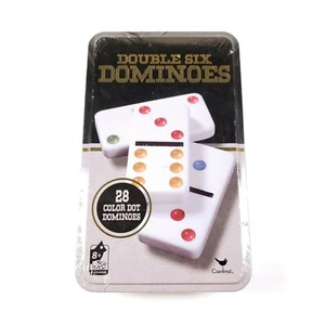 Cardinal Double Six Dominoes 28 Color Dot Pieces Collectible. F26 - Picture 1 of 2