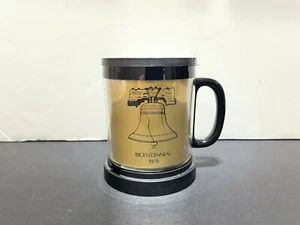 Vintage 1976 Thermo Serv West Bend Bicentennial Liberty Bell Travel Mug - Picture 1 of 9