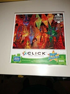 Mega Puzzles Click Puzzle Folding Paper Lanters 500 Piece 20508 see pics - Picture 1 of 2
