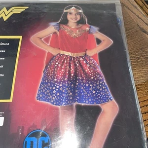 Rubie's Official DC Wonder Woman Deluxe Dress, Kids Superhero Fancy Dress 5-6yrs - Picture 1 of 6