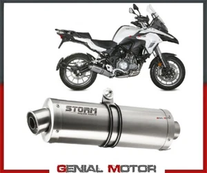 Escape Storm by Mivv Silenciador Oval Acero para Benelli Trk 502 2017 17 - Imagen 1 de 6