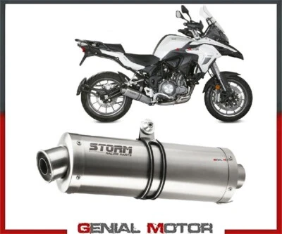 Escape Storm by Mivv Silenciador Oval Acero para Benelli Trk 502 2017 17