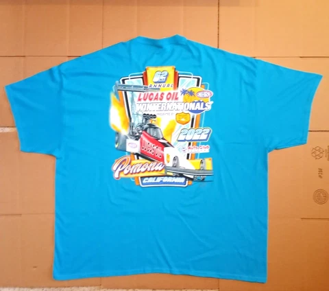 2022 NHRA Drag Racing 62 Annual Lucas Oil Winternationals T-Shirt Size: 4XL NWT Cover