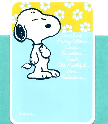 Peanuts Snoopy Get Well Soon Wishes Swarm Thoughts Hallmark Greeting Card - Image 1 of 3