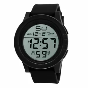 Herren Taktische Digital LED Armbanduhr Militär Sport Stoppuhr Armee Uhren UK - Bild 1 von 7