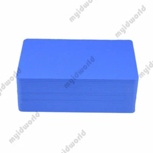Hospital Blue PVC Cards, CR80.30 Mil, Credit Card Size - USA - Pack of 50 Seal - Picture 1 of 2