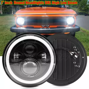 Par de faros LED redondos de 7 pulgadas de haz alto bajo para BMW 2002 1966 1967-1976 - Imagen 1 de 11
