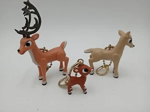Mr and Mrs Donner with Rudolph keychains/ornaments Island of Misfit Toys #ufb2 - Picture 1 of 4