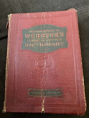 Webster's Geographical Dictionary, Revised Edition, 1936 - Image 1 of 4