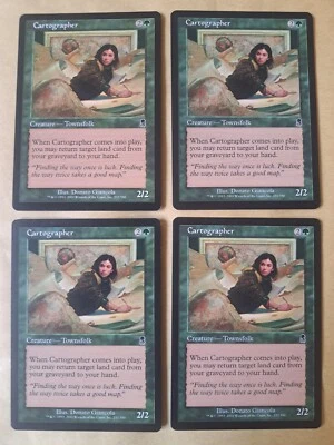 4x Cartographer - MTG Odyssey ODY Common Excellent (EX) - Imagen 1 de 2