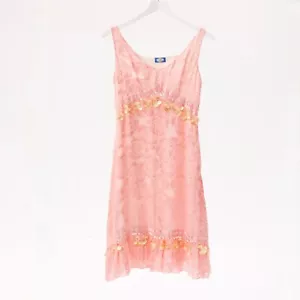 Vestido Blugirl Blumarine Rosa Estampado Rosas Talla L - Imagen 1 de 6