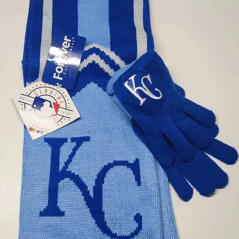 Forever Collectibles Kansas City Royals Scarf & Gloves Cover