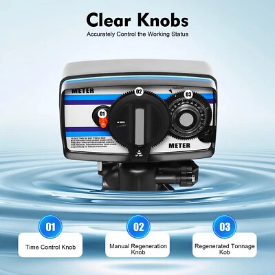 Клапан управления потоком умягчителя воды 0,6 МПа автоматический клапан управления таймером 4409 фунтов - Изображение 1 из 4