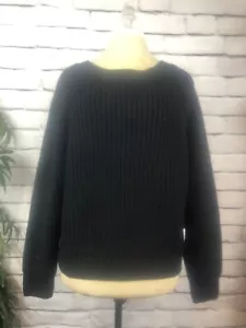 Maglione Calvin Klein nero donna taglia XL maglia plissettata manica lunga nuovo con etichetta - Foto 1 di 9