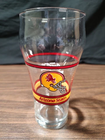 Vintage Arizona State Football Coca-Cola Tumbler Glass. Excellent Condition Cover