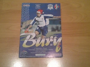 bury v swindon town programme 2000/01 season with free postage - Picture 1 of 3
