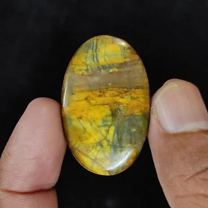 33.30 Cts Natural Nellite Pietersite Cabochon Earrings Supply 37X21X4 MM - Picture 1 of 6