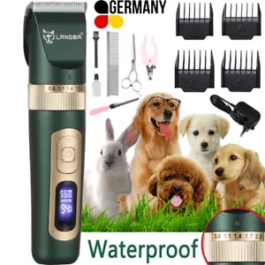 Hunde Schermaschine Hund für Dickes Haar Tierhaarschneidemaschine kabellos leise - Bild 1 von 13