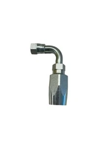 1/4" Hose X 1/4" 90 Degree Female JIC Reusable Hose Fitting - Picture 1 of 1