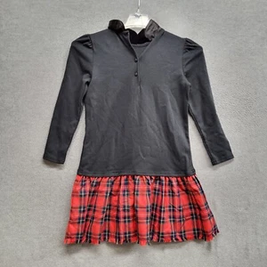 Polo Ralph Lauren Women Dress Large Black Plaid Ponte Jersey Long Sleeve NWT - Picture 1 of 11